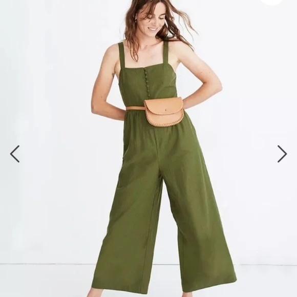 Madewell Linen Blend Jumpsuit (Size 2) - Picture 1 of 6